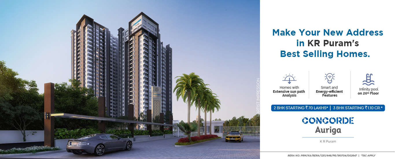 Flats for sale near KR Puram - Concorde Auriga