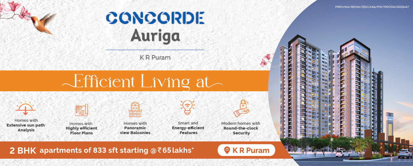 Flats for sale near KR Puram - Concorde Auriga